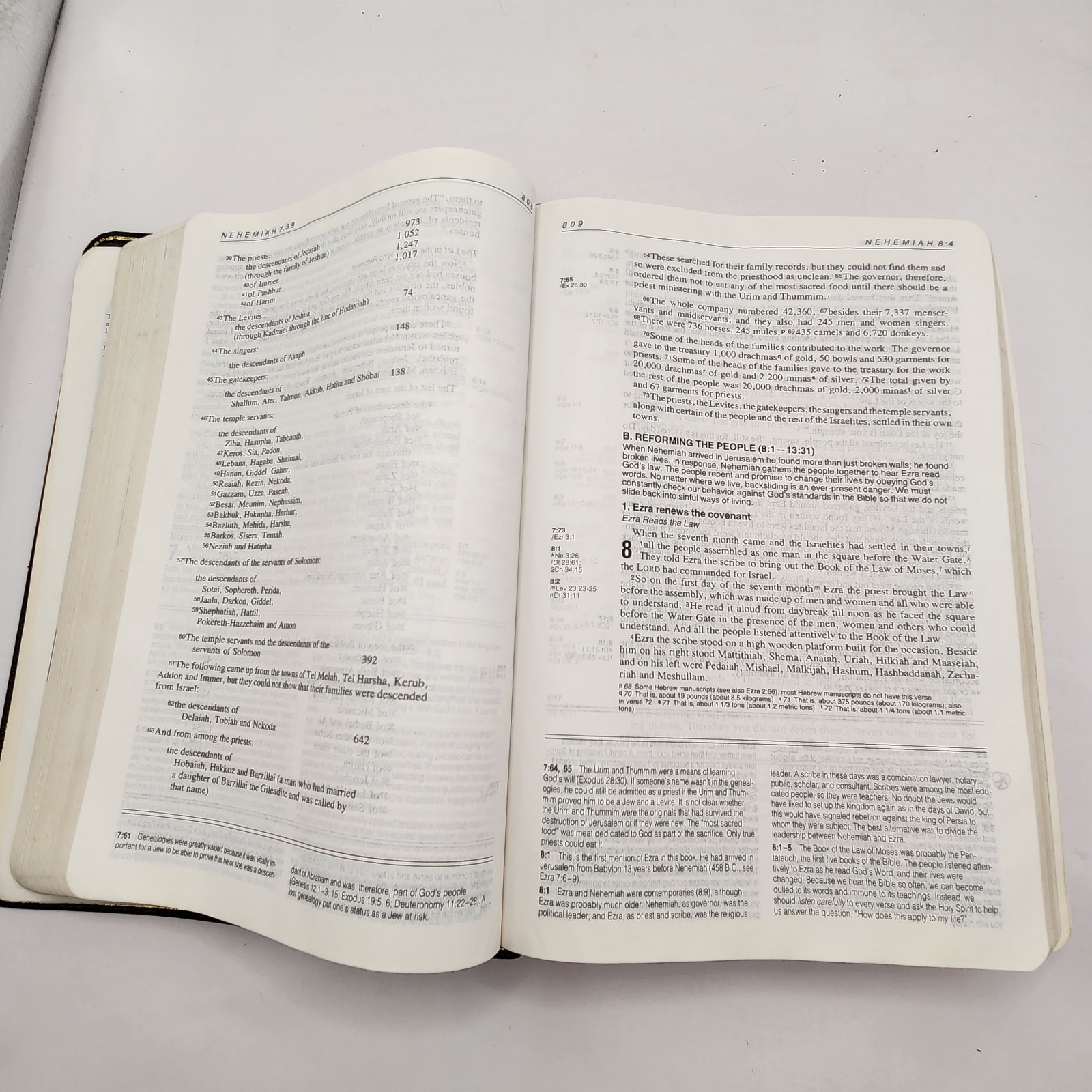 Life Application Study Bible NIV Zondervan 1991 Leather Religious Religion Book