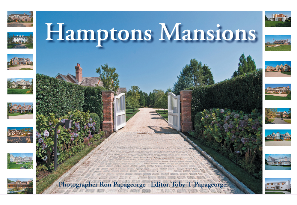 “Hamptons Mansions” 9.5″Ht x 13.5L” (Hardcover), 450 Color Photos on 223 pages