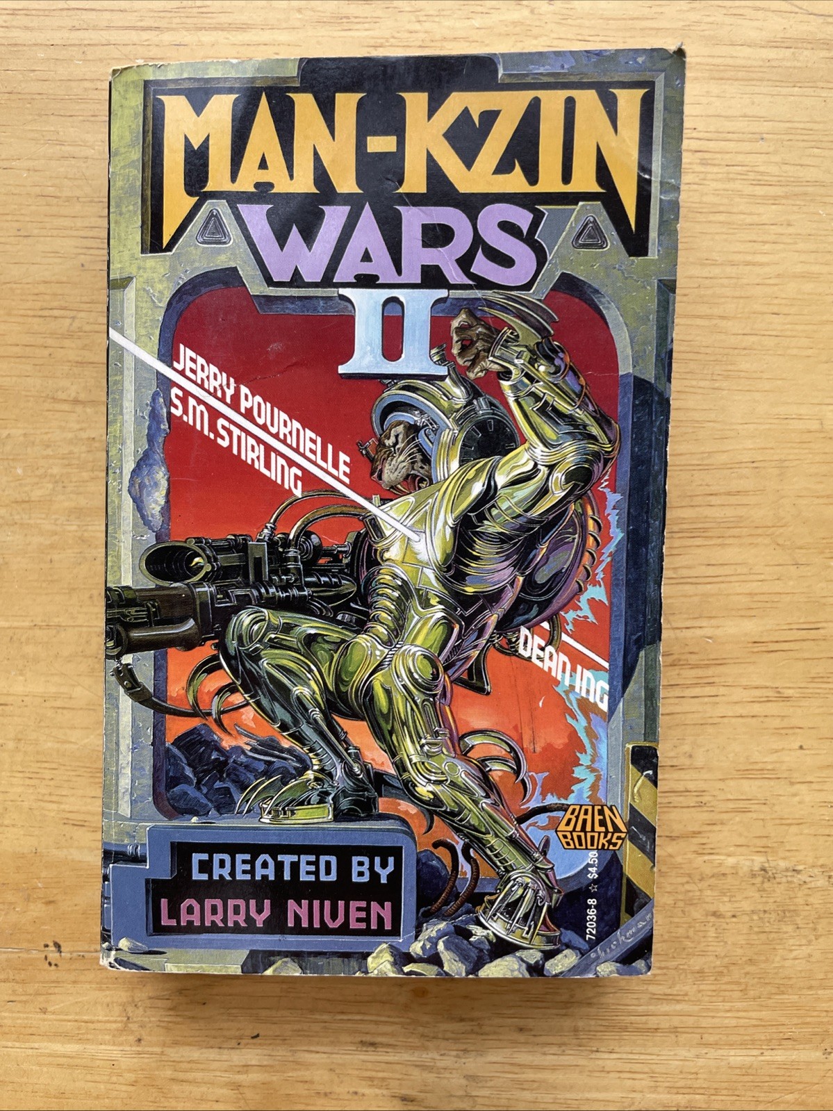 The Man-Kzin Wars 8 Book 2-7,9-10 Lot by Larry Niven Paperback Books