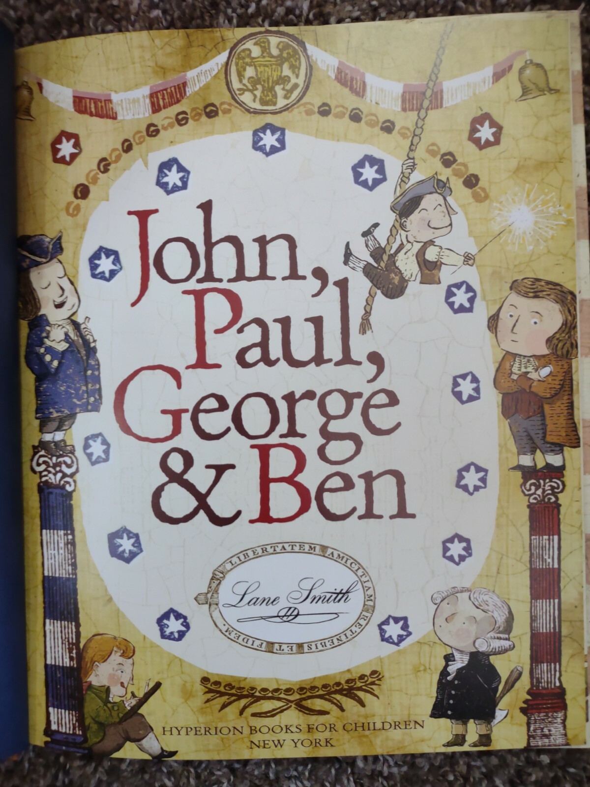 John, Paul, George and Ben by Lane Smith (2006, Hardcover)