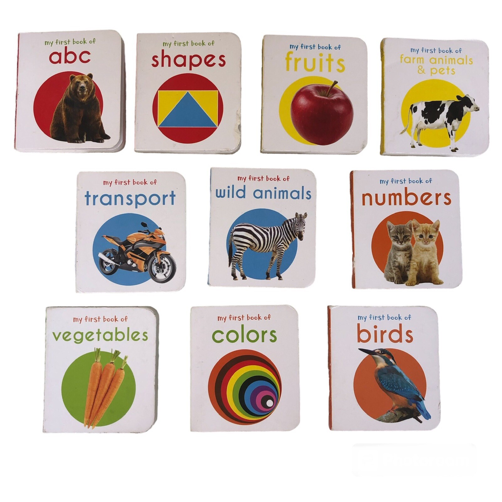 My First Learning Library Lot Of 10 Board Books Various Themes *READ*