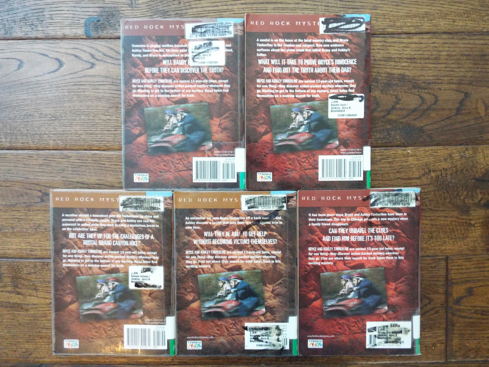 Lot 5 Red Rock Mysteries Series by Jerry B. Jenkins and Chris Fabry