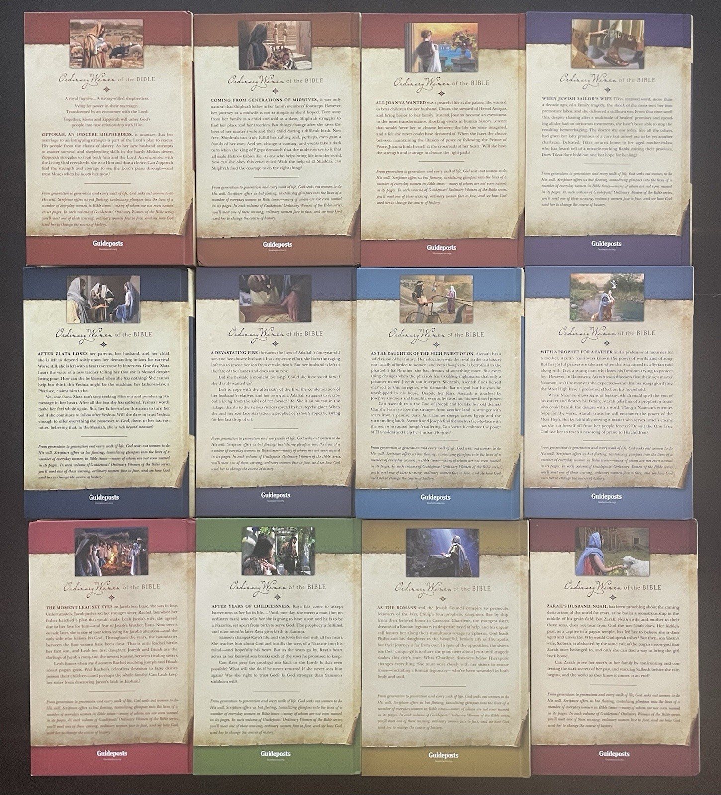 Lot of 12 Guideposts Ordinary Women of the Bible Series Christian Fiction HC