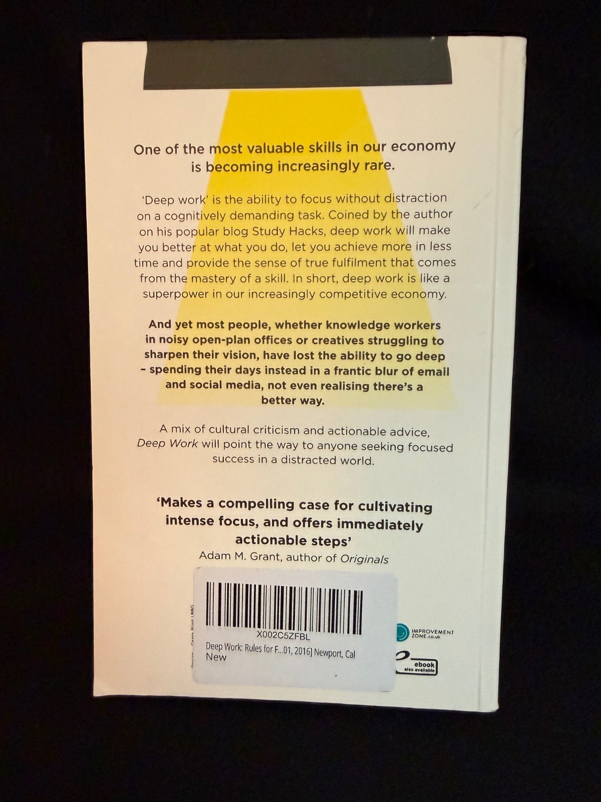 Deep Work English Book By Cal Newport Rules for Focused Success In A Distracted*