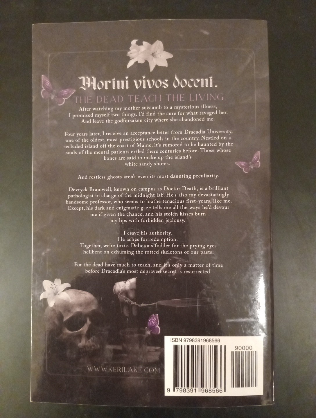 Nocticadia by Keri Lake, Gothic Dark Romance Booktok, OOP Paperback