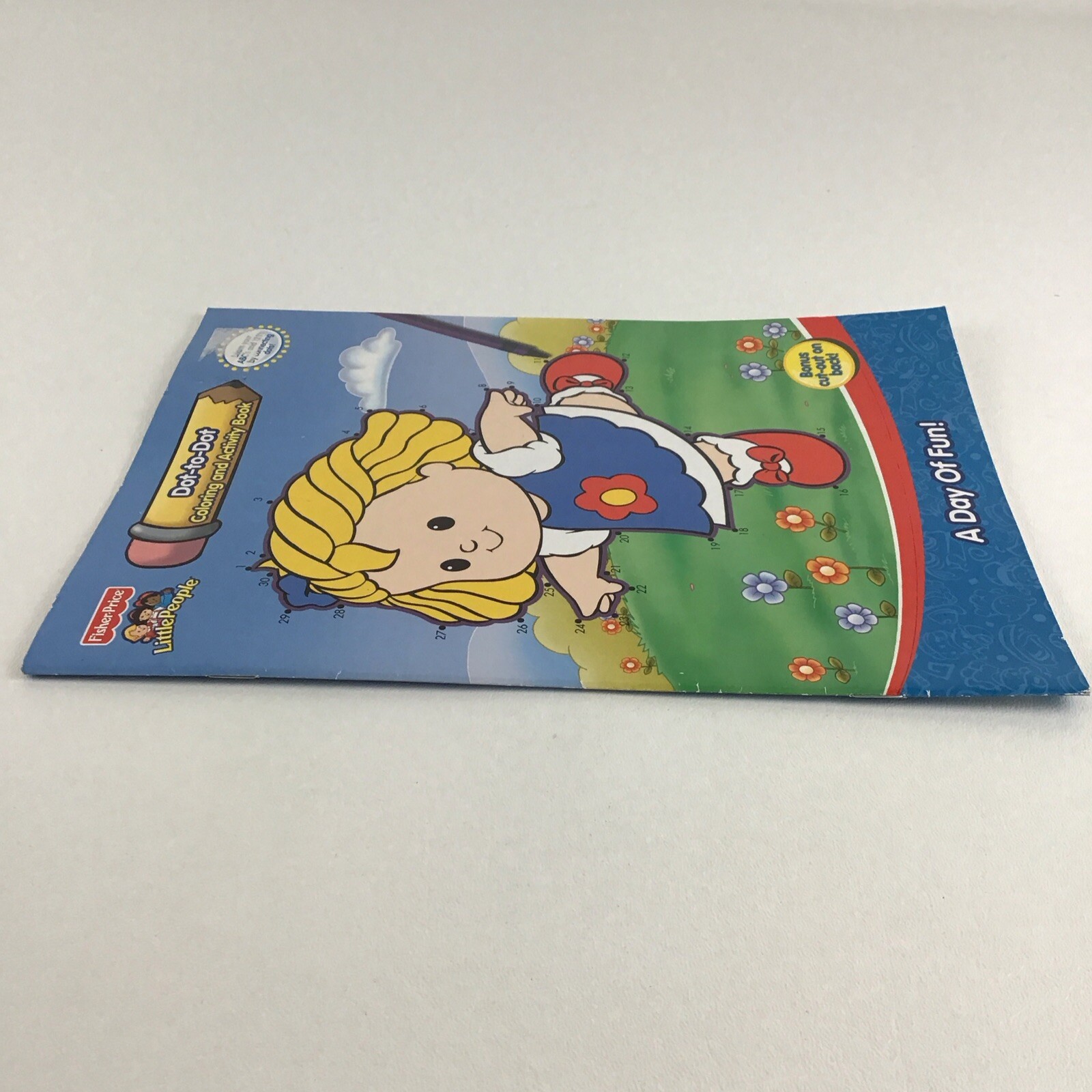 Fisher Price Little People Dot To Dot Coloring Activity Book A Day Of Fun 2010