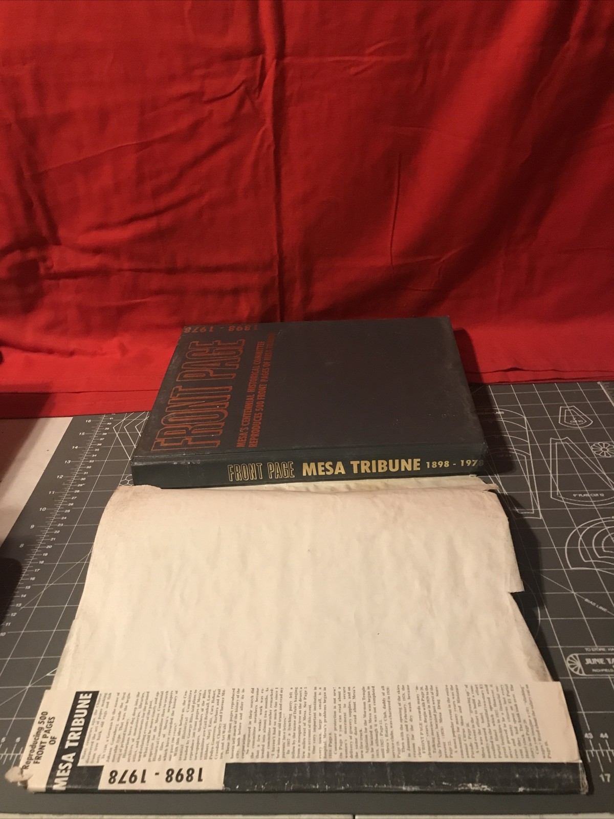 Vintage 1898-1978 Front Page Mesa Tribune Hardcover Book 500 Front Pages