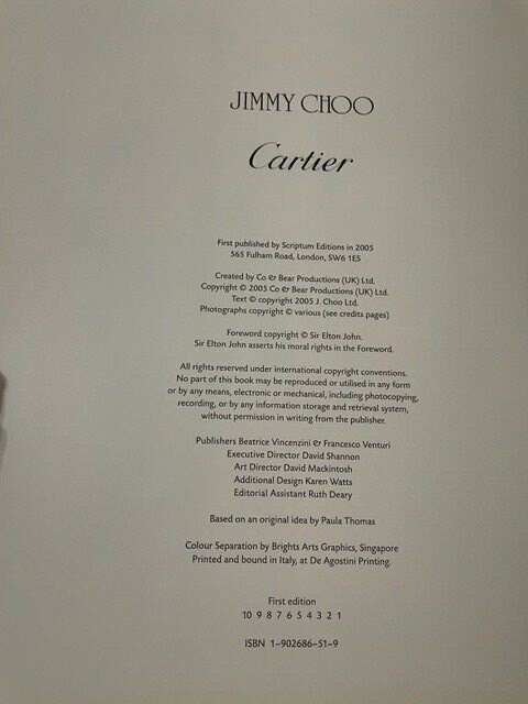 4 Inches by Sir Elton John (Signed) & Foreword Jimmy Choo Very Rare
