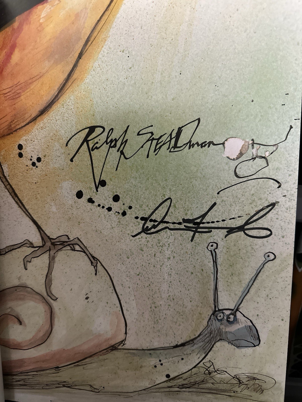 Ralph Steadman EXTINCT BOIDS Hardcover Book Double Signed + Doodle 14” X 10”