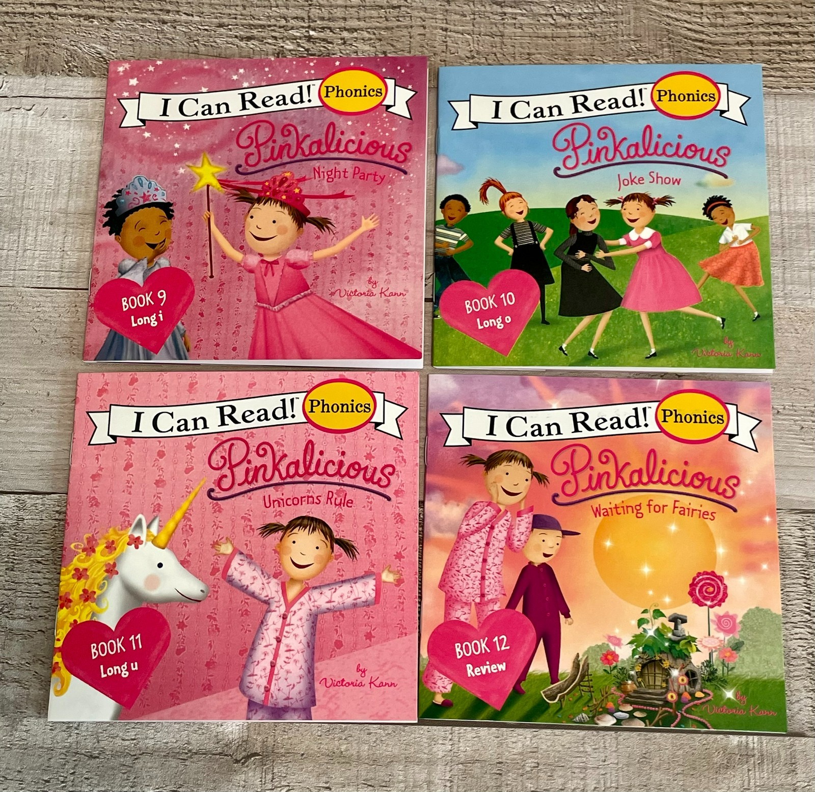 Pinkalicious I Can Read Phonics Books -Lot of 12 Plus Canvas Bookbag