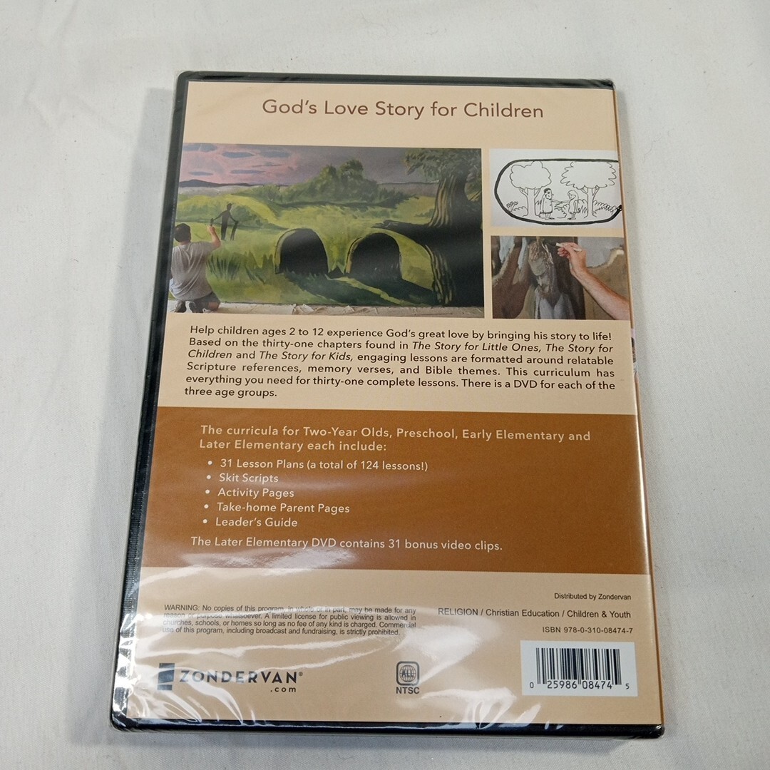 The Story Children’s Curriculum: 124 Lessons DVD – 3 Disc Set by Zondervan NEW