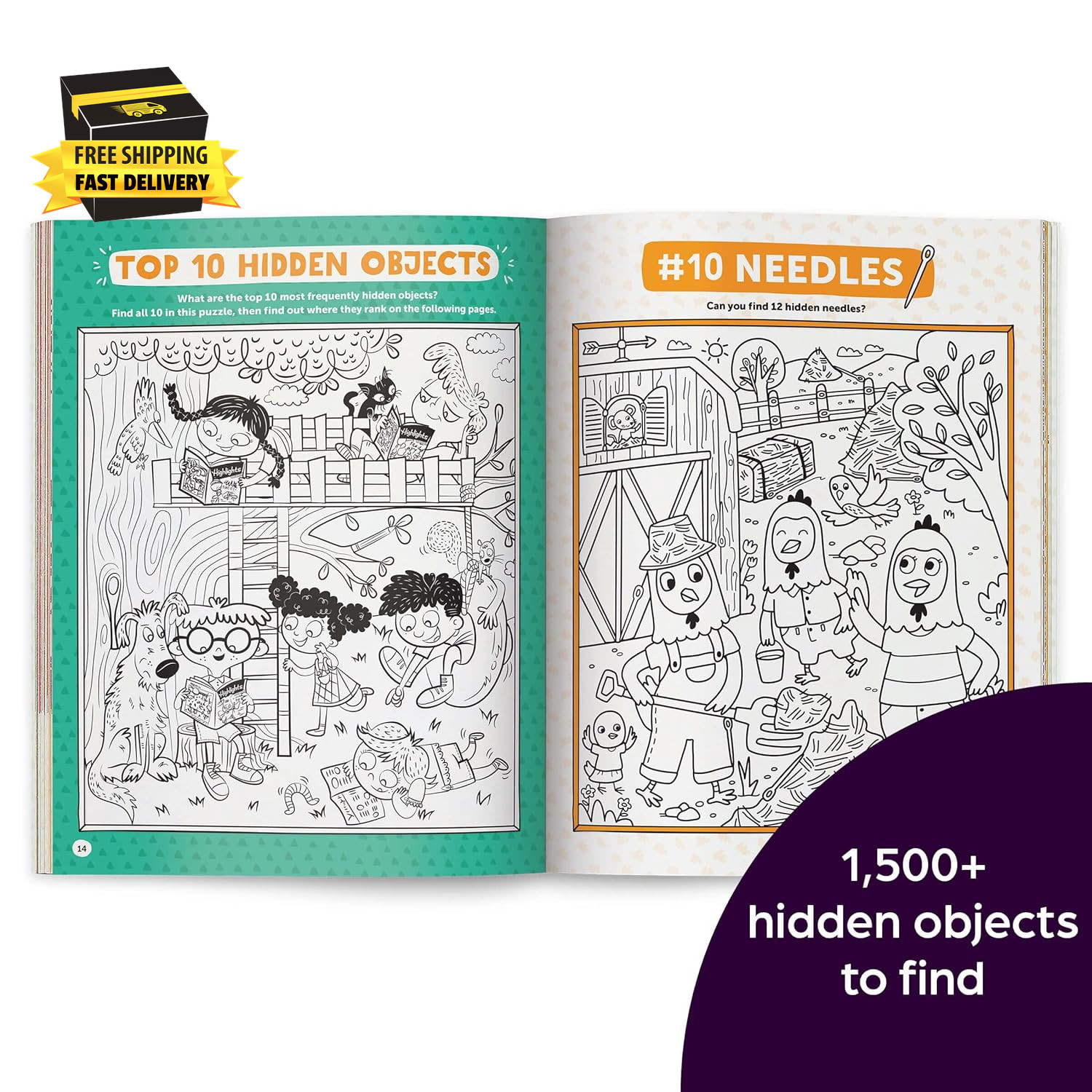 Best Hidden Pictures Puzzles EVER: Find over 1,550 Hidden Objects in Highlights