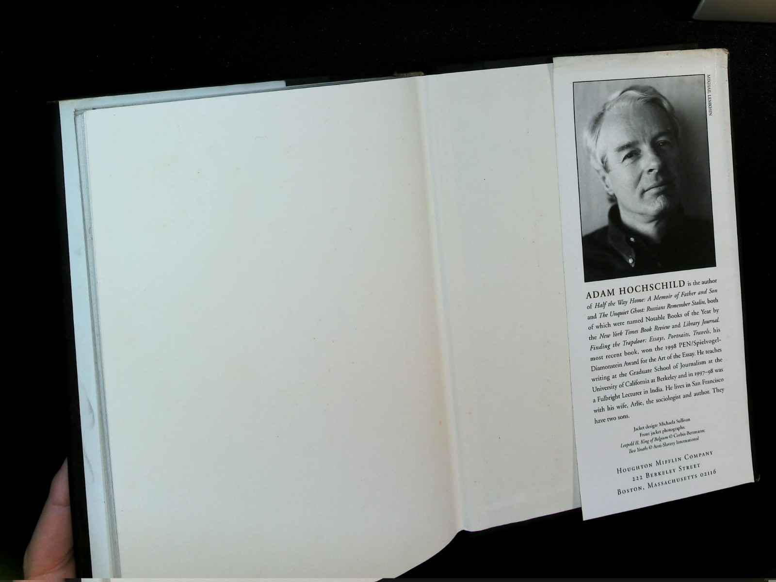 King Leopold’s Ghost Adam Hochschild 1998 Hardcover First Edition Houghton Miffl