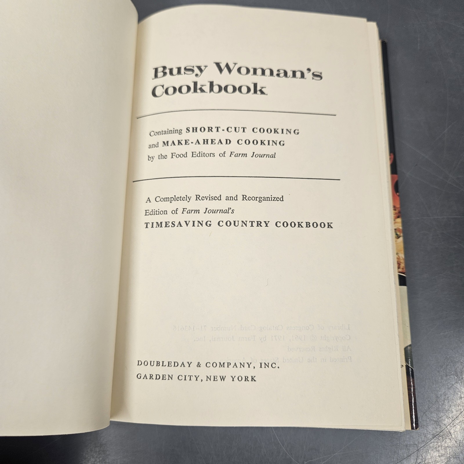 Farm Journal Busy Womans Cookbook Short Cut Cooking Make Ahead Cooking Recipes
