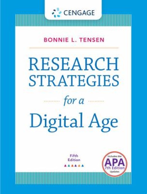 Research Strategies for a Digital Age with 2019 APA Updates Bonni