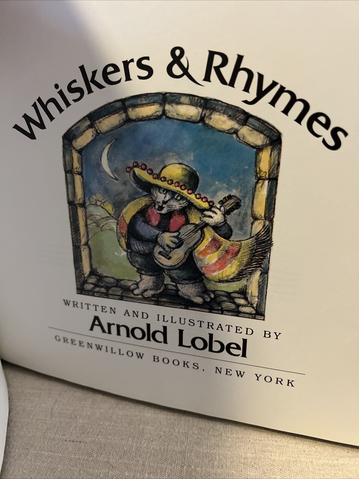 Vintage Whiskers & Rhymes by Arnold Lobel/Once upon A Lullaby By Anita Lobel