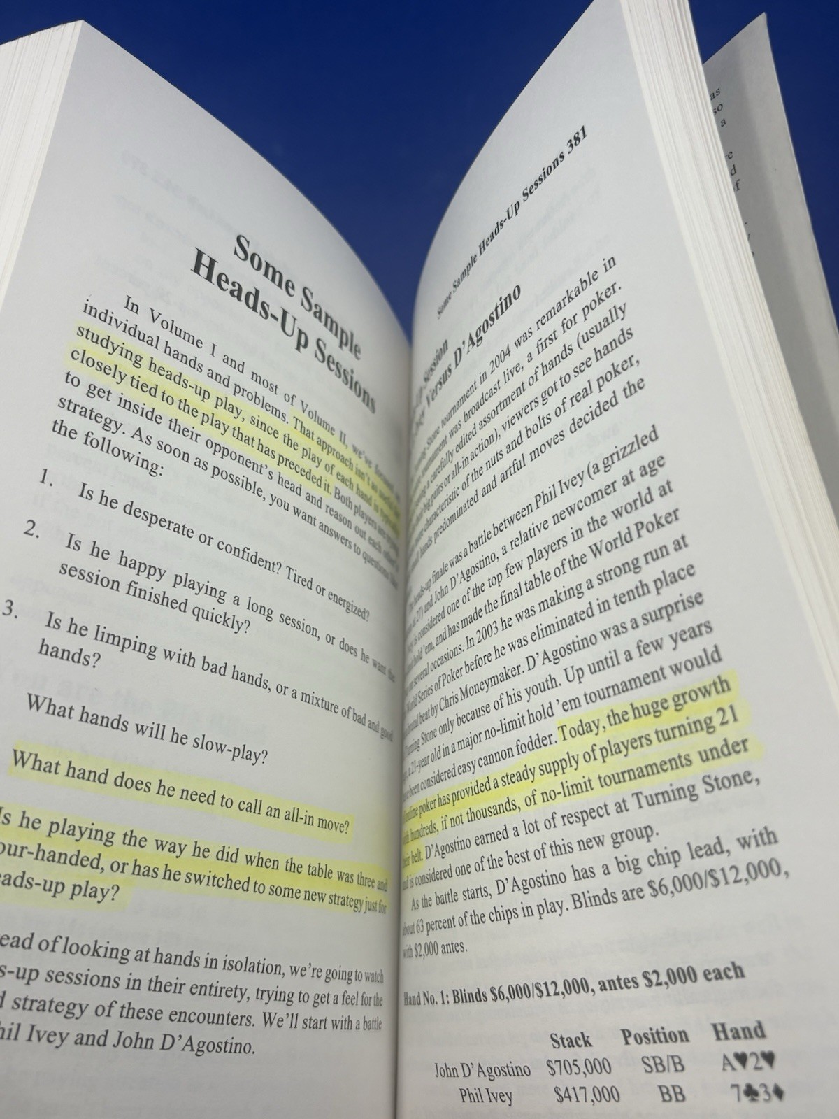 Harrington On Hold ‘Em Poker Volumes I & II, by Dan Harrington Paperback
