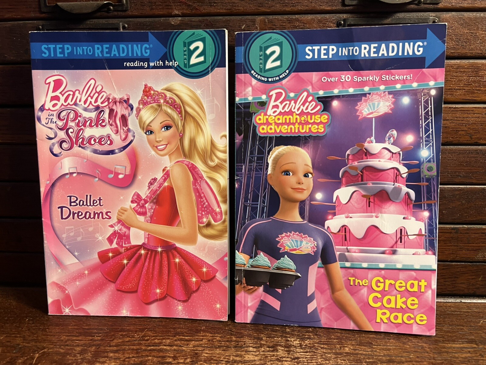 Lot of 19 Barbie: 18 Books, Xmas DVD; Step Reading 2 3; Golden; Fashion, Puppies