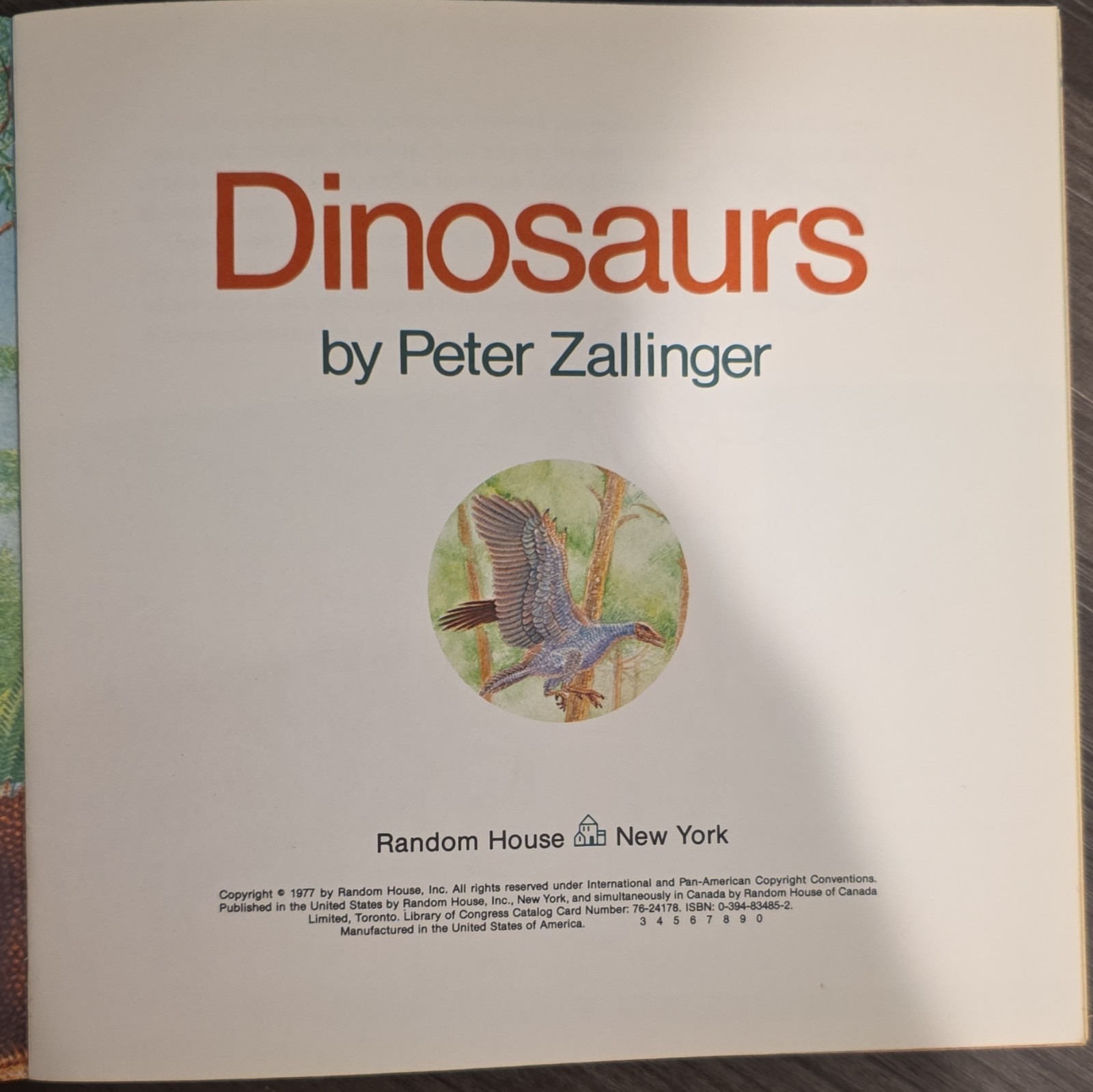 Dinosaurs Hardcover Illustrated 1977 – Peter Zallinger Random House Ages 4-8