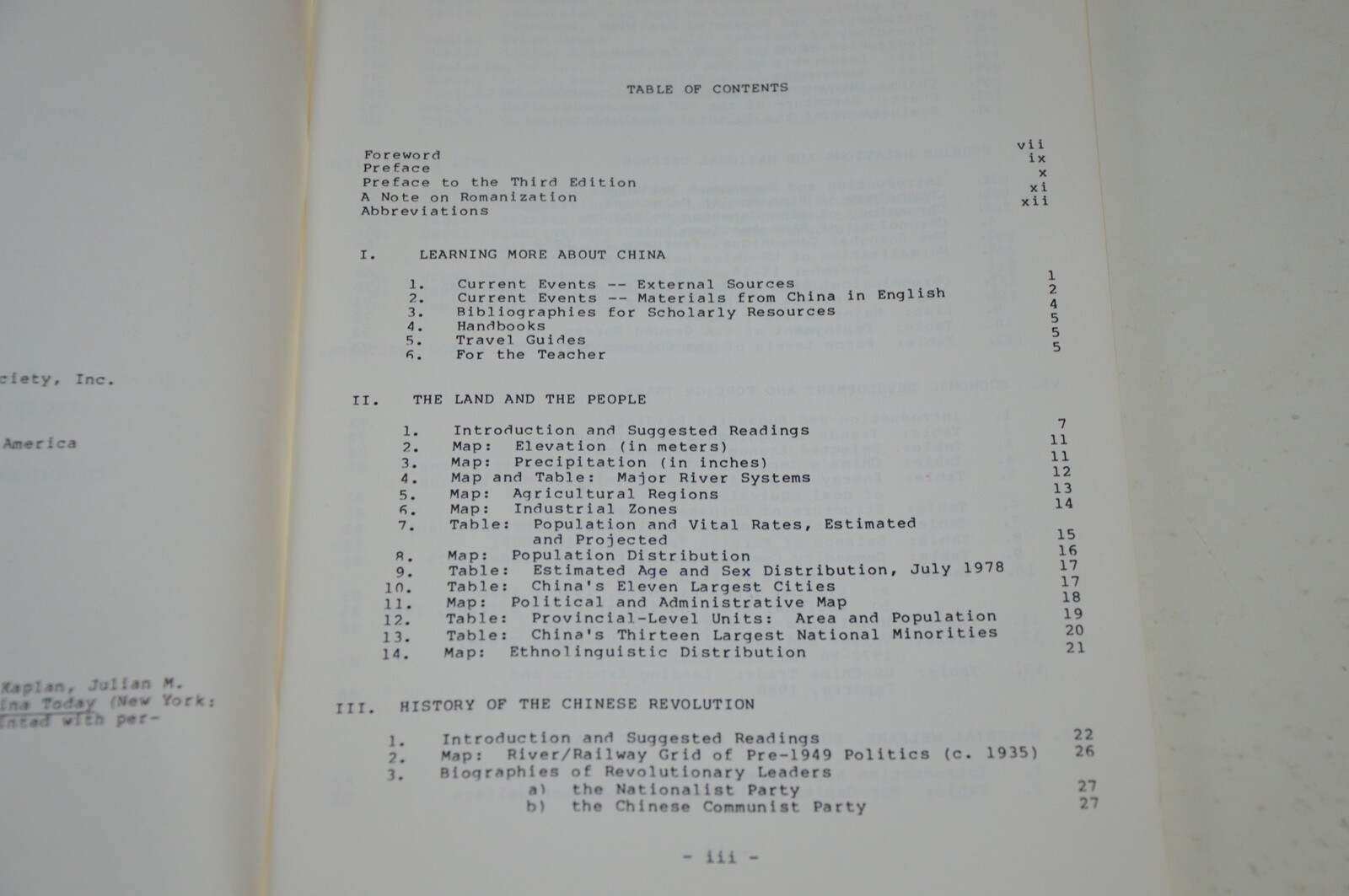 The People’s Republic of China A Basic Handbook by Richard C. Bush 1982 3rd Ed.