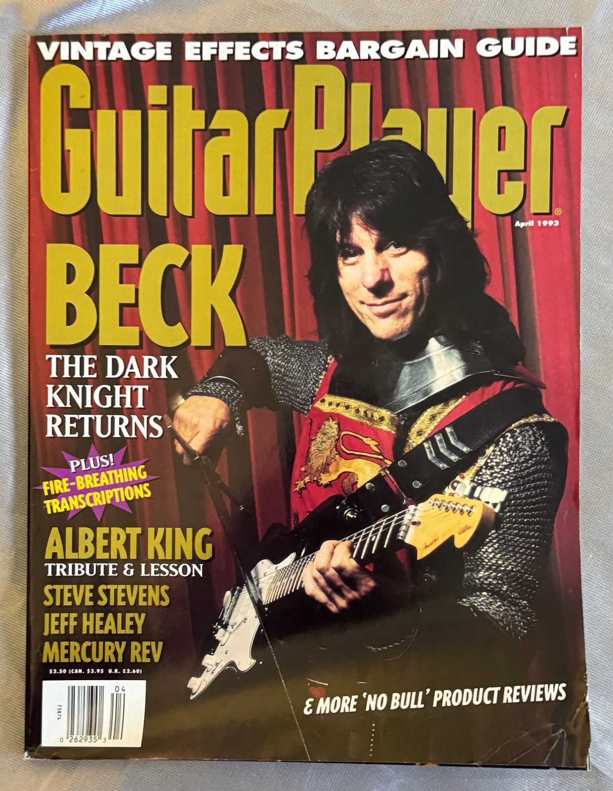 Guitar Player Magazine 1993 Lot of 5 Jeff Beck, BB King, John Lee Hooker