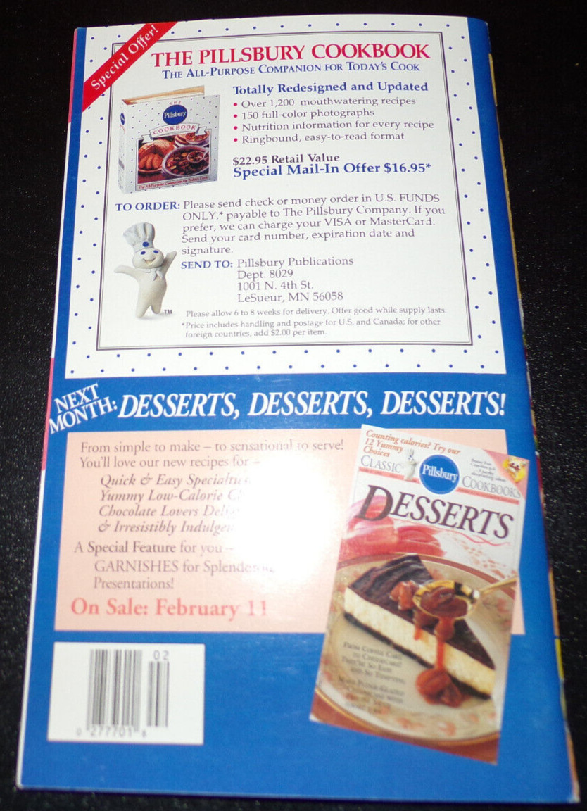Pillsbury Recipe Cookbooks Booklets 1983 thru 1999 Varied Titles Lot of 6- Good