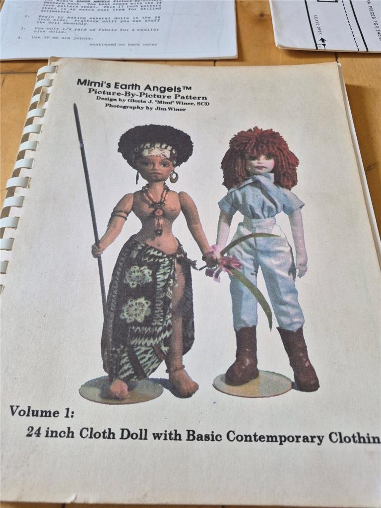 MIMI’S EARTH ANGELS SEWING PATTERNS 208 PGS SOFT SCULPTURE 24″ DOLLS SEVERAL
