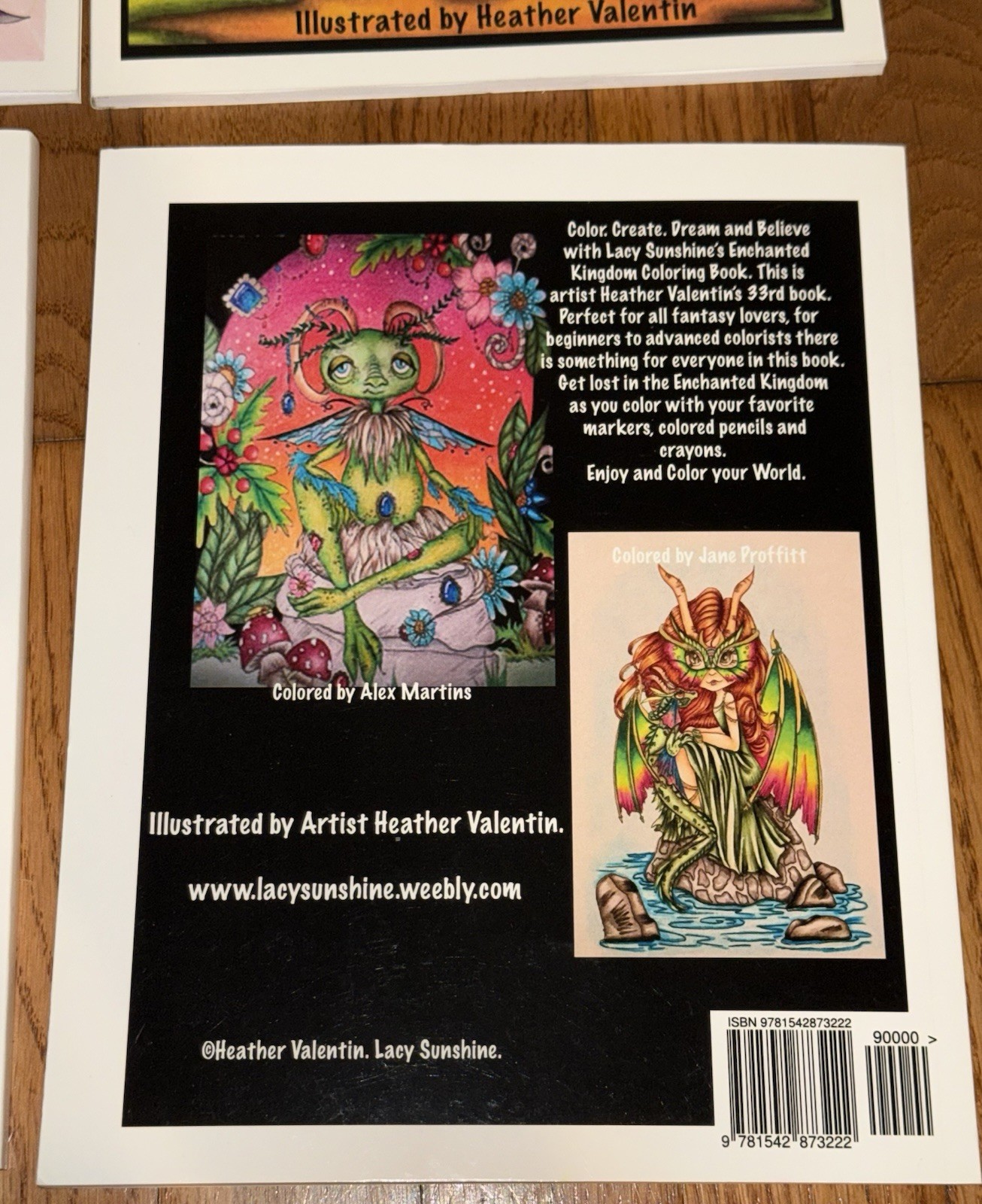 4 Adult Coloring Books: Heather Valentin under the “Lacy Sunshine” brand