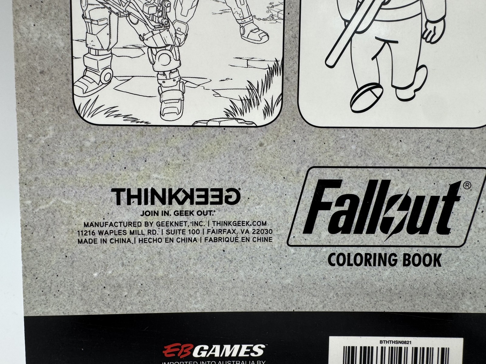 Fallout Coloring Book Bethesda ThinkGeek Video Game Art Vault-Tec Sci-Fi