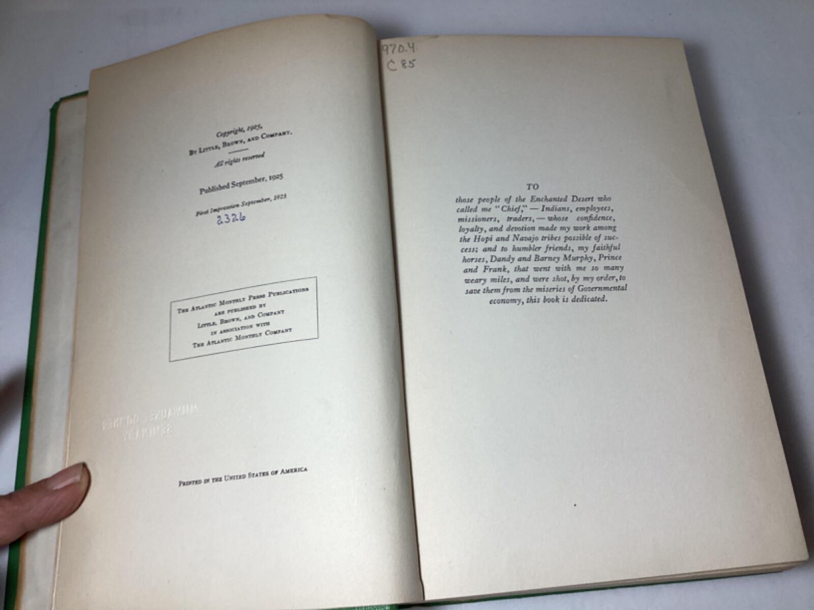 Indians Of The Enchanted Desert 1925 Leo Crane Hardcopy 364 Pages Vintage