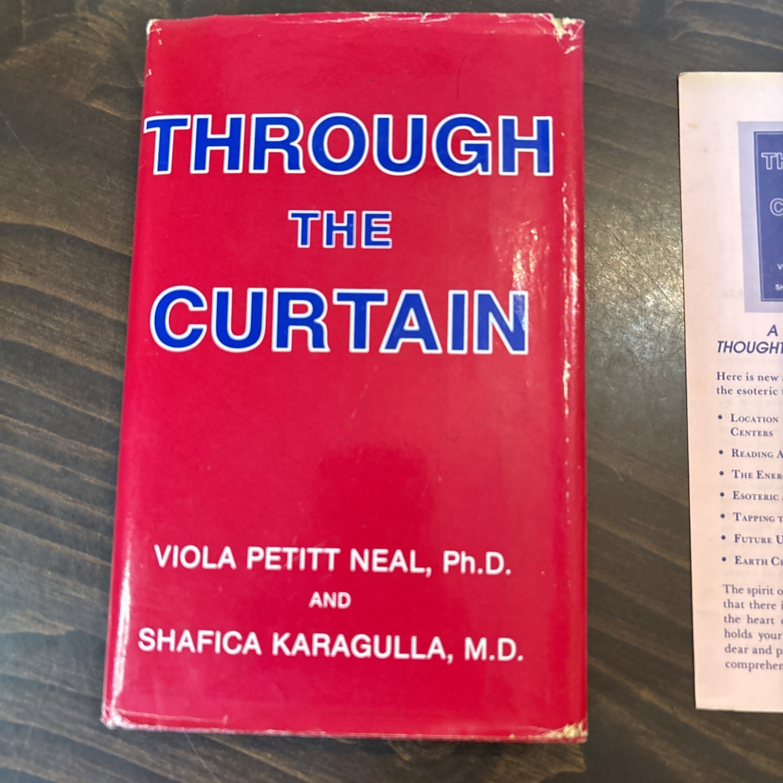 Through the Curtain Neal Karagulla 1983 Metaphysical Esoteric SIGNED