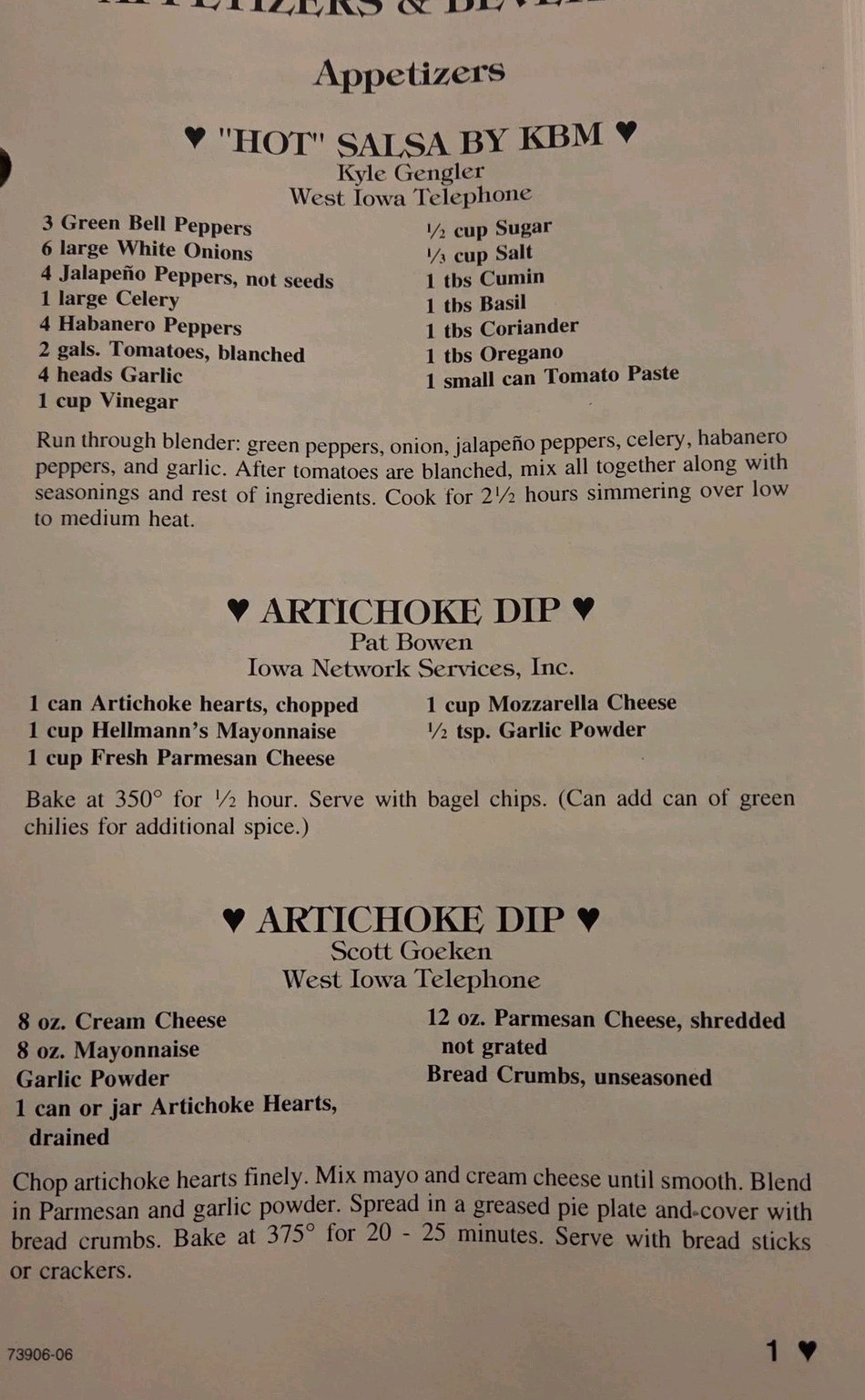 Vintage Iowa Telephony Cooks~A Collection Of Favorite Recipes~06′ Morris Press😋
