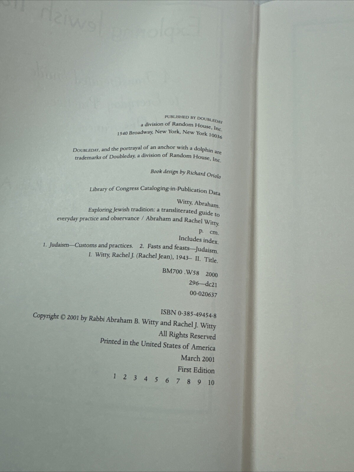 EXPLORING JEWISH TRADITION: A TRANSLITERATED GUIDE TO By Abraham Witty NEW