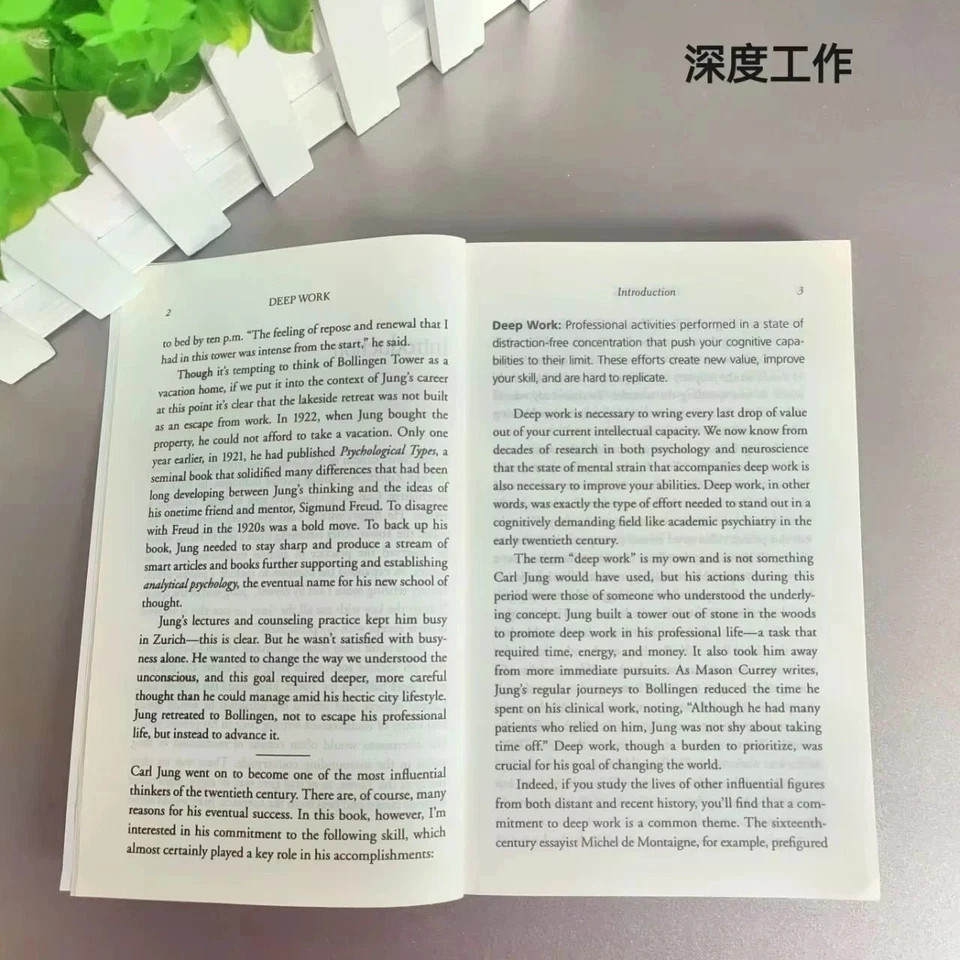Deep Work English Book By Cal Newport Rules for Focused Success In A Distracted
