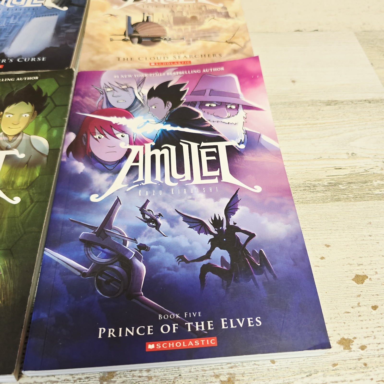 Lot of 5 Amulet Graphic Novels by Kazu Kibuishi Scholastic Books 1 2 3 4 5