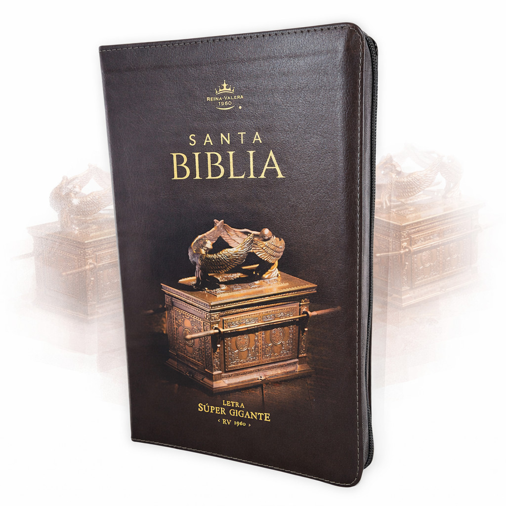 Biblia con Cierre Letra SuperGigante 19 puntos RV1960 con indice- Arca del Pacto