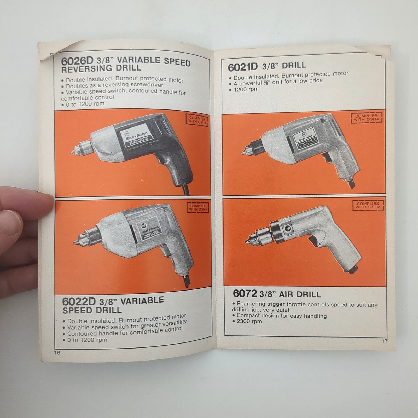 Black & Decker Automotive Power Tool Super Hero Catalog 1977