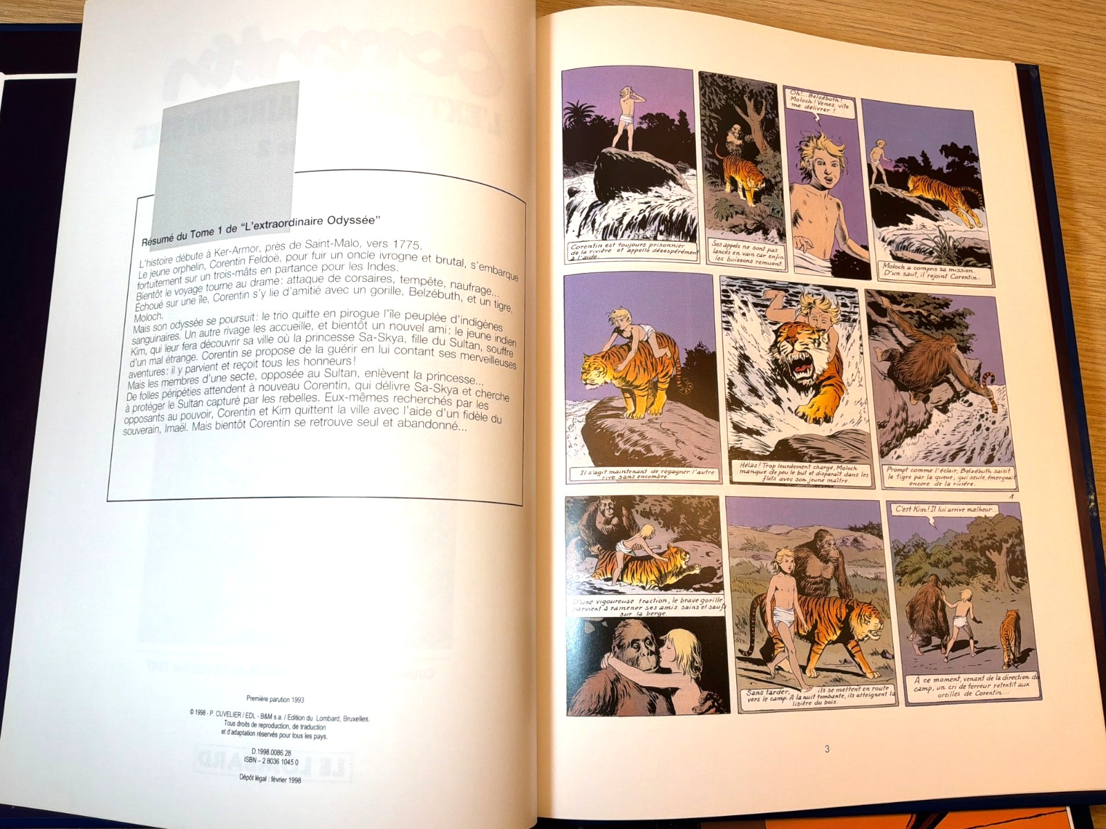 Corentin L’Extraordinaire Odyssée de Corentin 3-Book Set Vol. 1, 2,/ 3 French HC