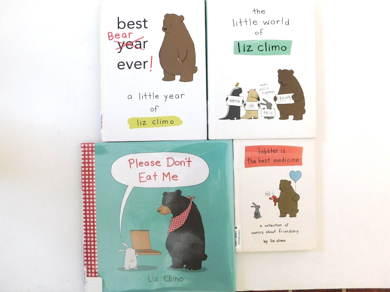 4 Liz Climo books. The Little World of, Best Bear Ever, Please don’t eat me. lot