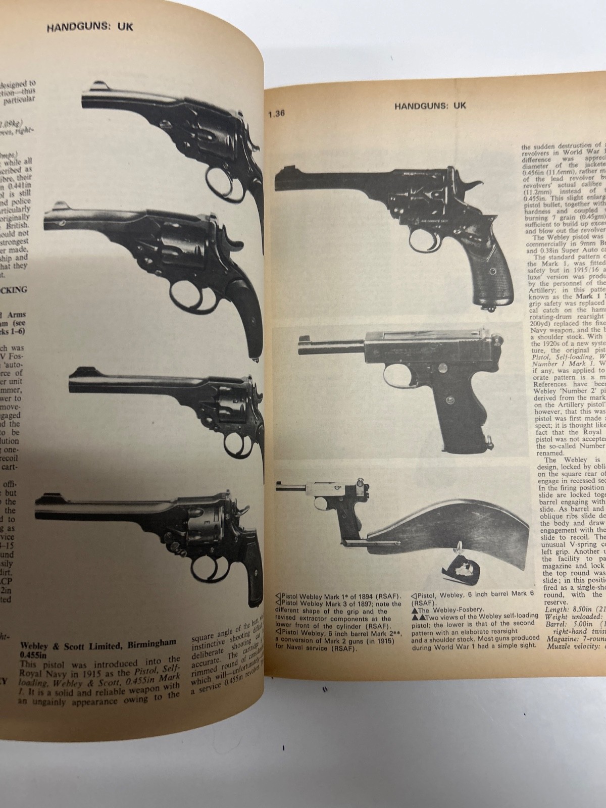 Vintage Firearms paperback book”Military Small Arms of 20th Century” 1973