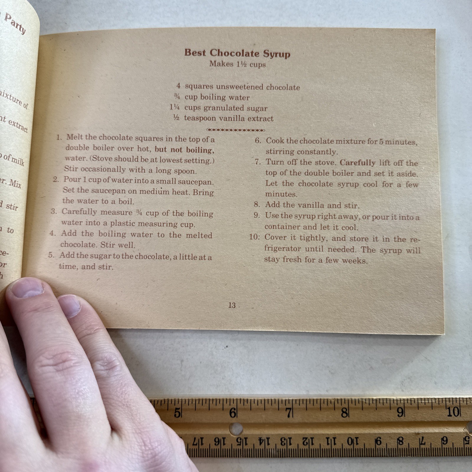 Chocolate Cookbook Vintage 1977 Scholastic Book Juvenile Boy Girl Elementary