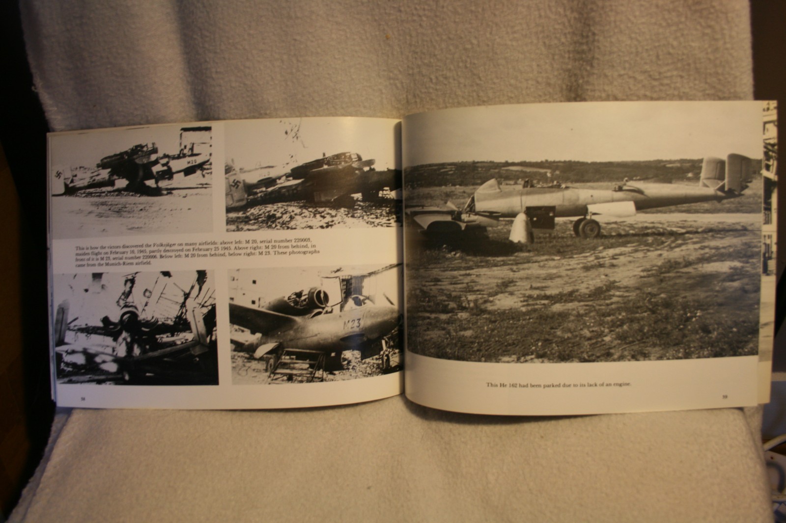 Heinkel He 162 Volksjager Nowarra Schiffer Military book Very Good Condition