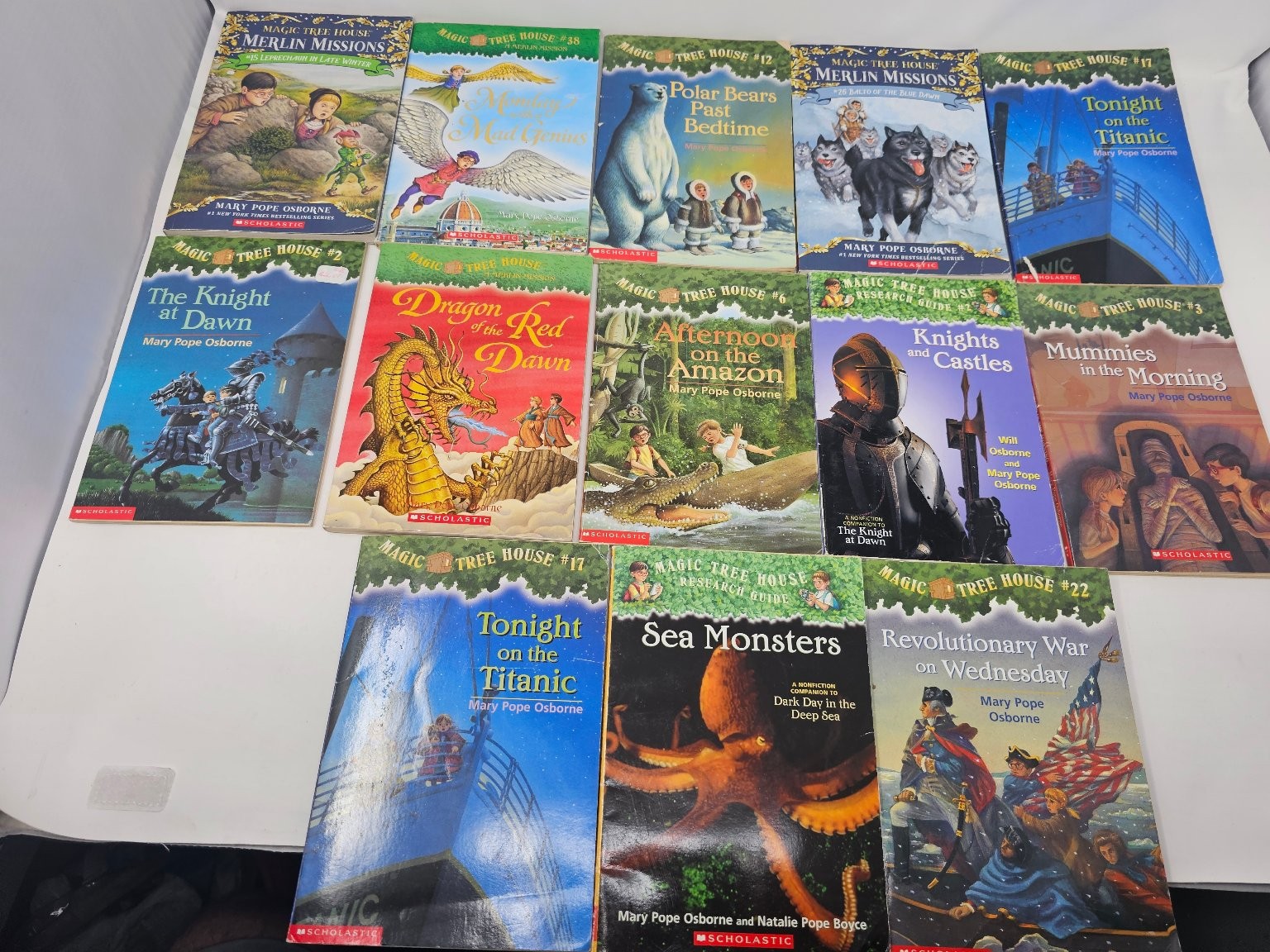 Magic Tree House Books Mary Pope Osborne Scholastic Children’s Series Lot of 13