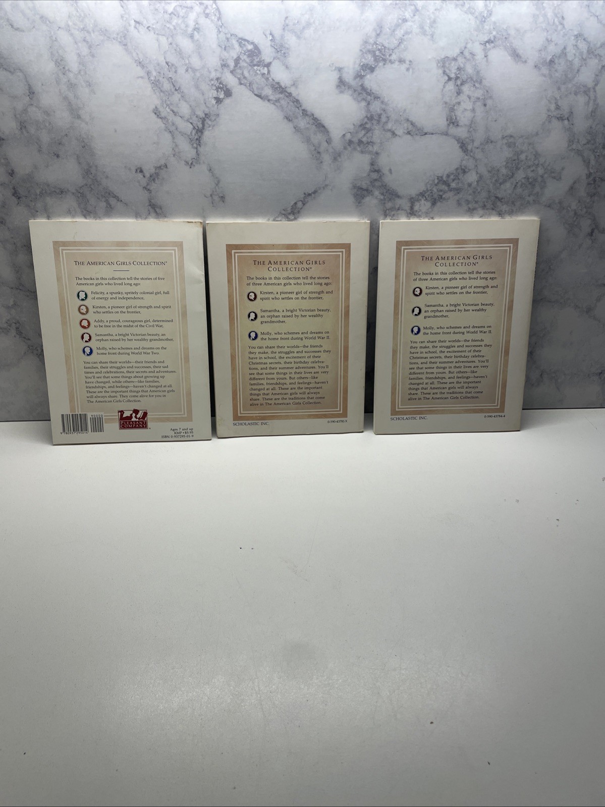 Pleasant Company American Girl Kirsten Books 1,2,3