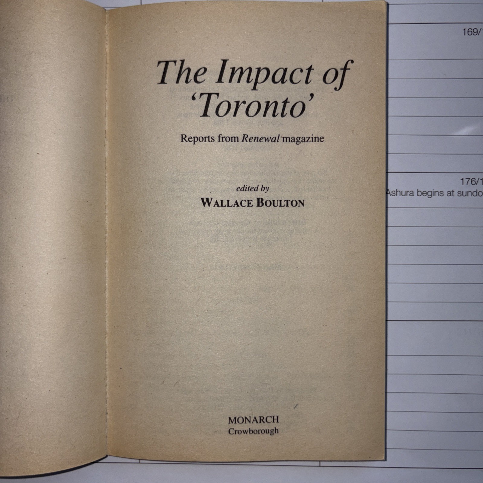 Impact Of Toronto – Reports from RENEWAL Magazine – 1995 – 125 pages – Revival