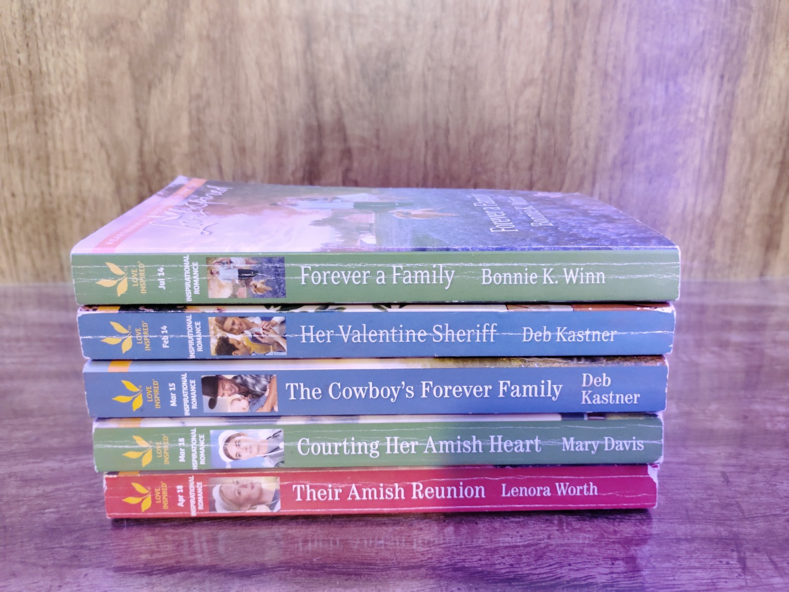 Love Inspired Inspirational Romance Lot 5 Books Harlequin Amish Cowboy Faith PB