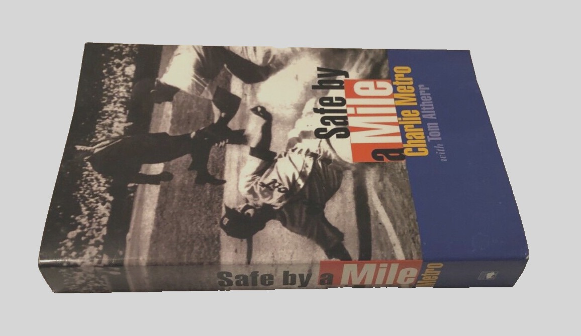 $30 Charlie Metro Safe Mile Tigers Athletics MLB Vintage 2002 Baseball Signed