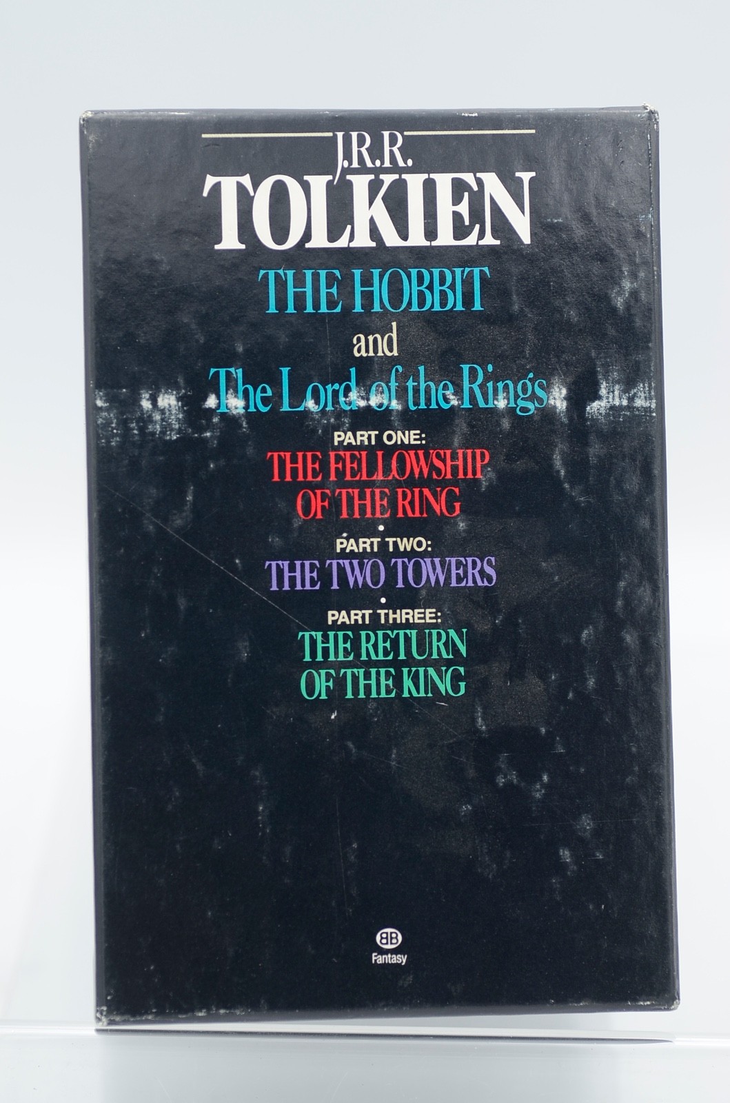 JRR Tolkien The Lord of the Rings Trilogy + Hobbit 50th Anniversary Box Set