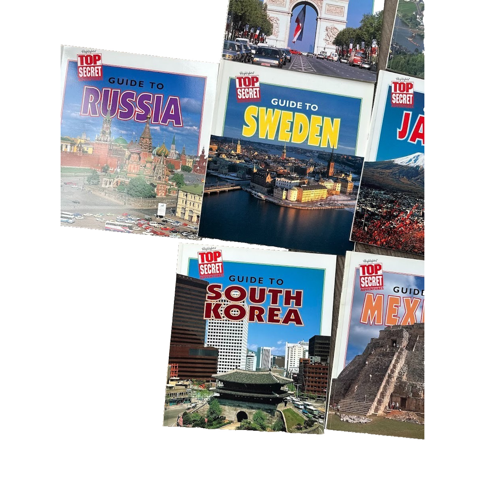 Lot of 11 Books Highlight Top Secret Guide to Countries Homeschool Education