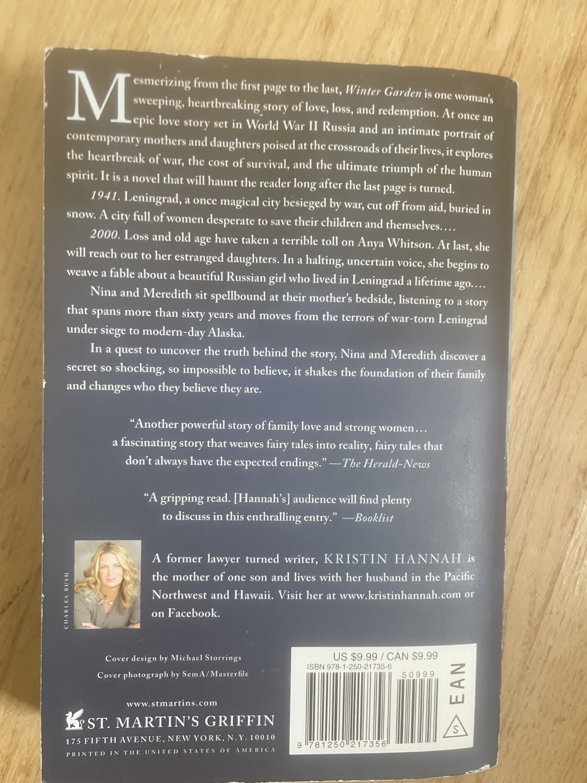Winter Garden – Paperback By Hannah, Kristin – GOOD